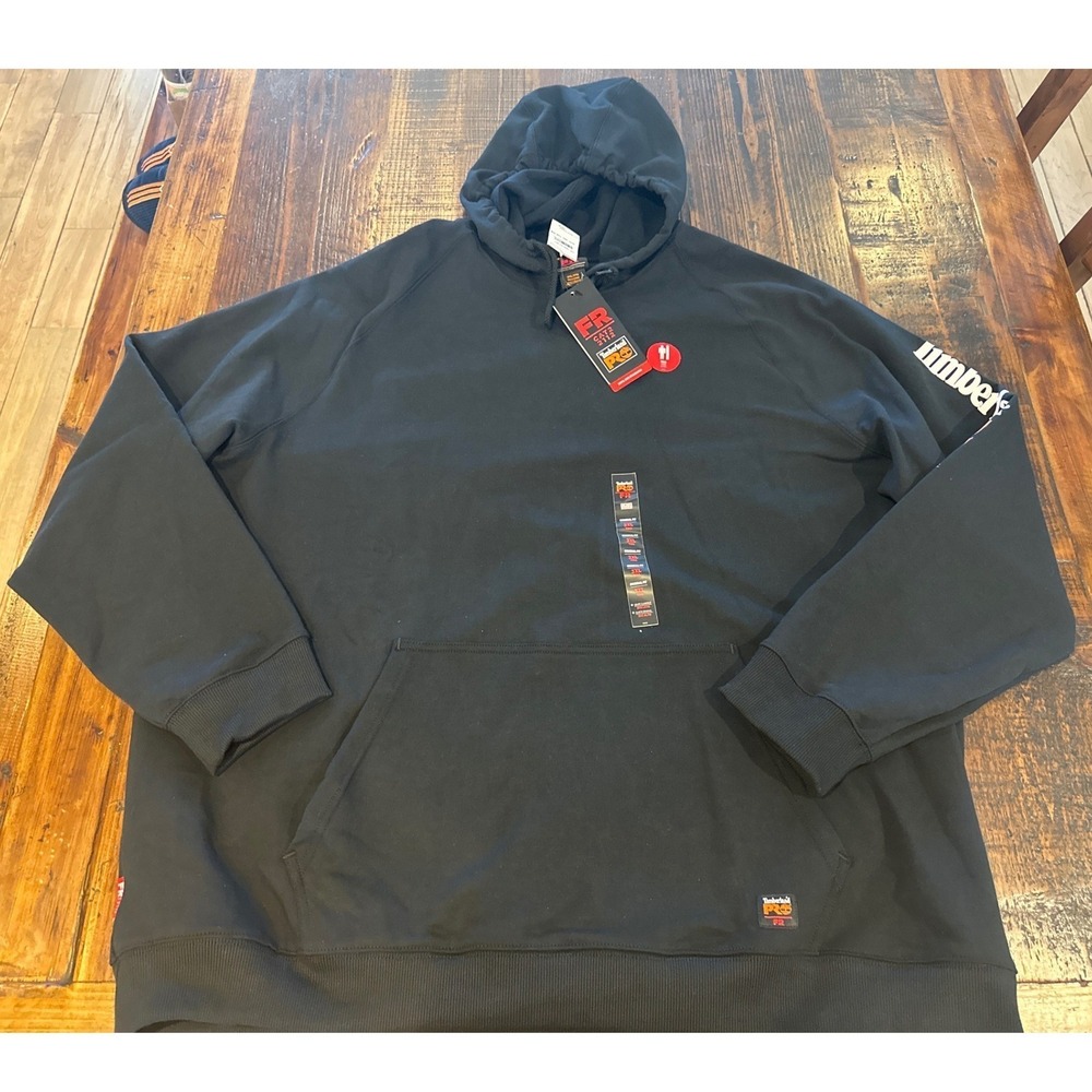 Timberland‎ PRO FR Hoodie Mens 3XLT Black Flame Resistant Sweatshirt TB0A1VAJ001